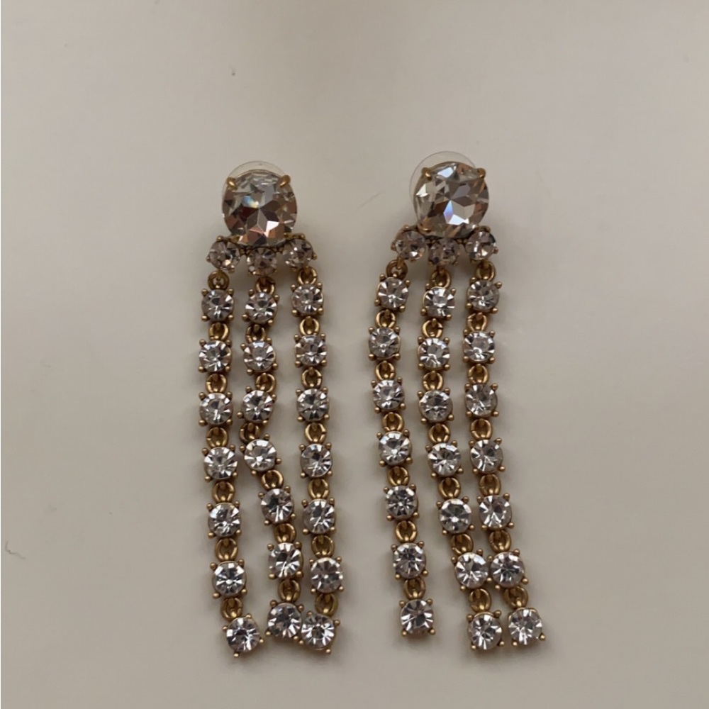 🌟Last Day on Posh🌟 J Crew Crystal Drop Earrings